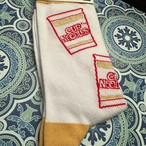 Themed White and Gold Socks